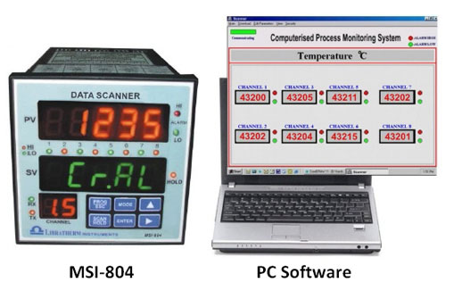 Microcontroller Based Temperature Scanners 8 CHANNEL